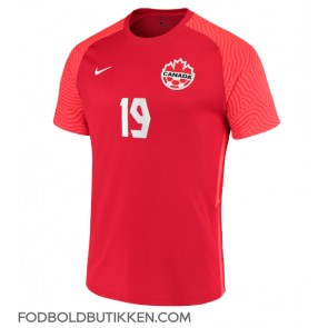 Canada Alphonso Davies #19 Hjemmebanetrøje VM 2022 Kortærmet